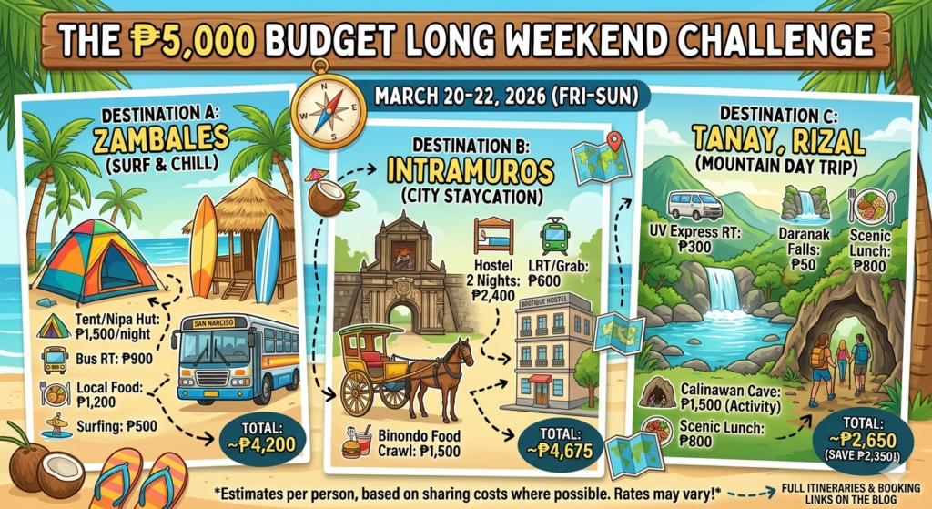 budget travel Philippines March 2026